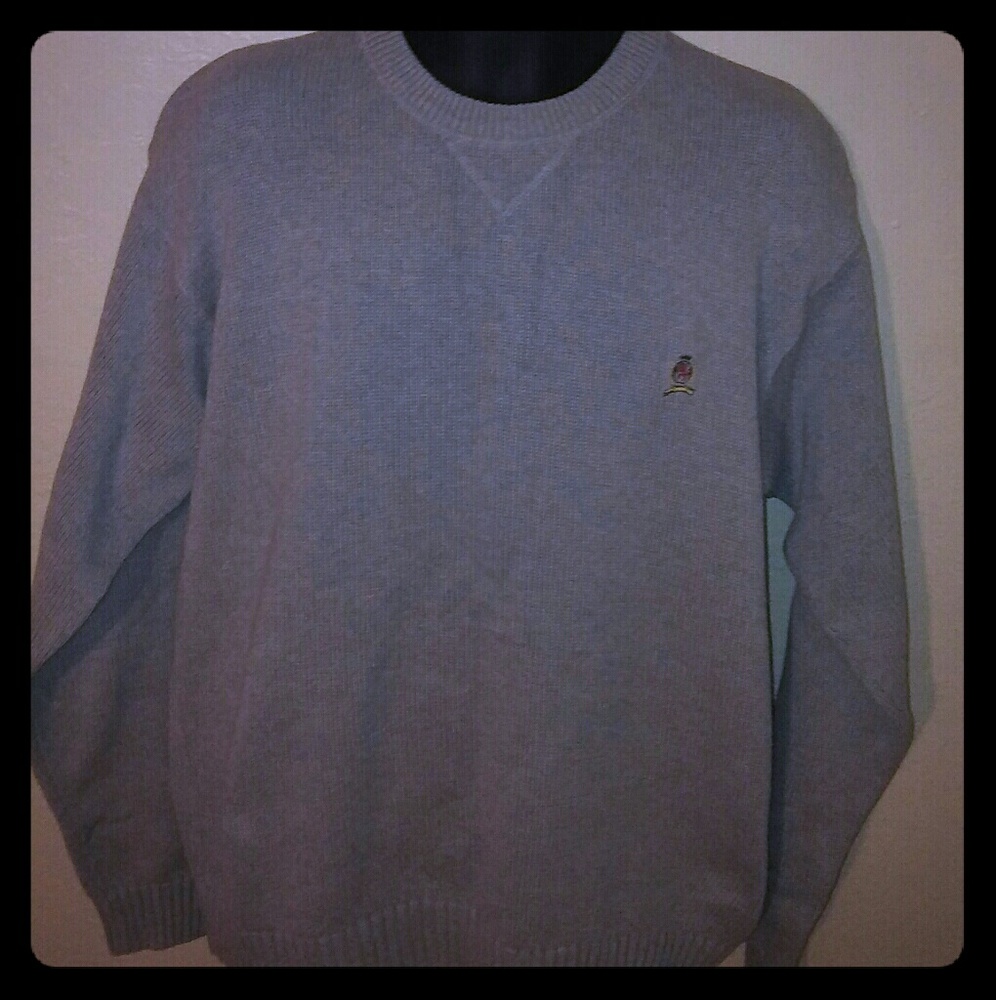 Tommy Hilfiger crew neck sweater grey size xl